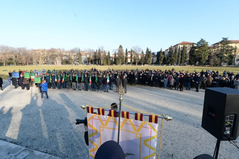 La cerimonia di intitolazione di Campo Marte