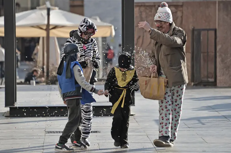 Carnevale in piazza Loggia