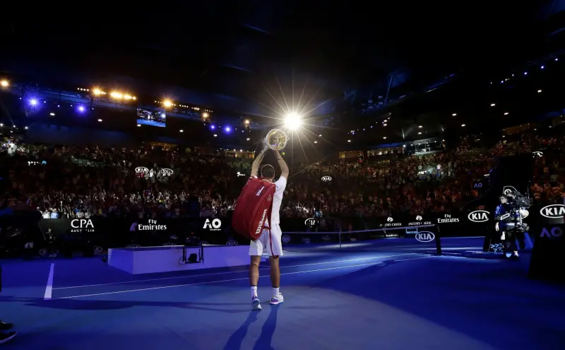 Roger Federer, vincitore per la sesta volta agli Australian Open