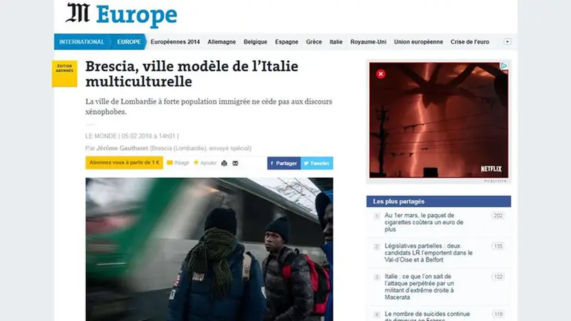 L'articolo pubblicato da Le Monde