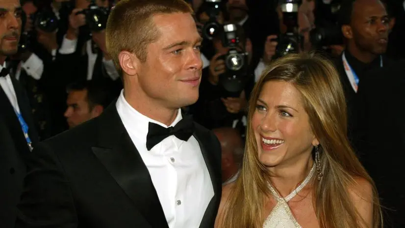 La Aniston con il primo e secondo marito