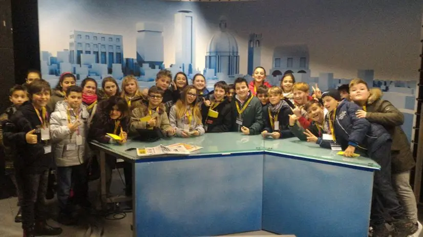 Gli alunni della Quinta B della scuola Tito Speri di Toscolano Maderno