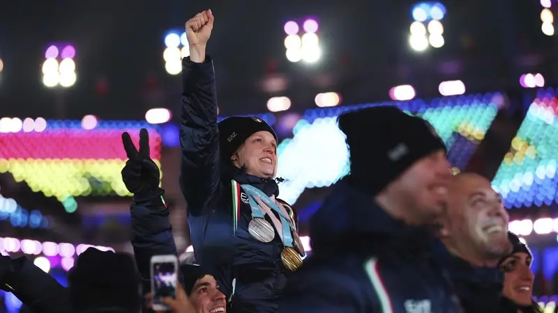 Arianna Fontana protagonista tra gli azzurri a Pyeongchang - Foto Ansa/Ap Natacha Pisarenko