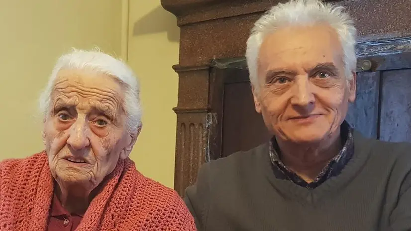 In famiglia. Lucia con il figlio Rinaldo