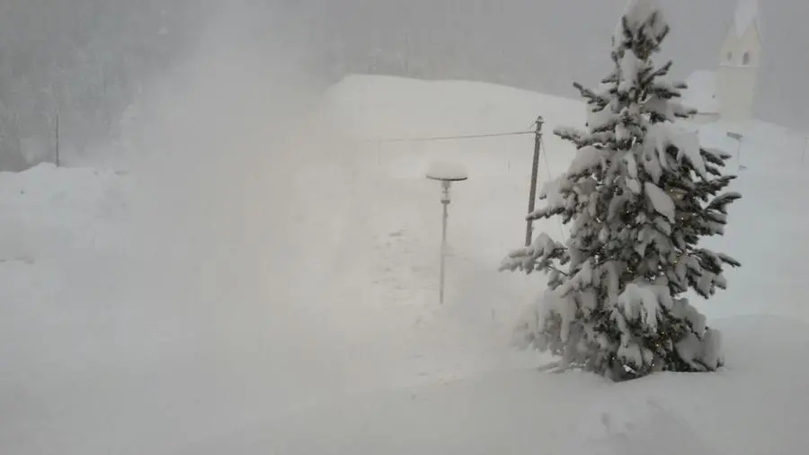 La nevicata eccezionale in Val Venosta