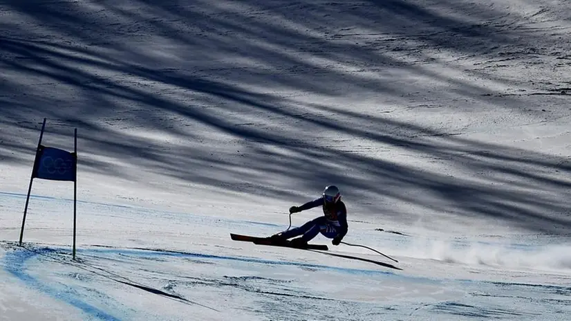 Nadia Fanchini nella discesa in Super G