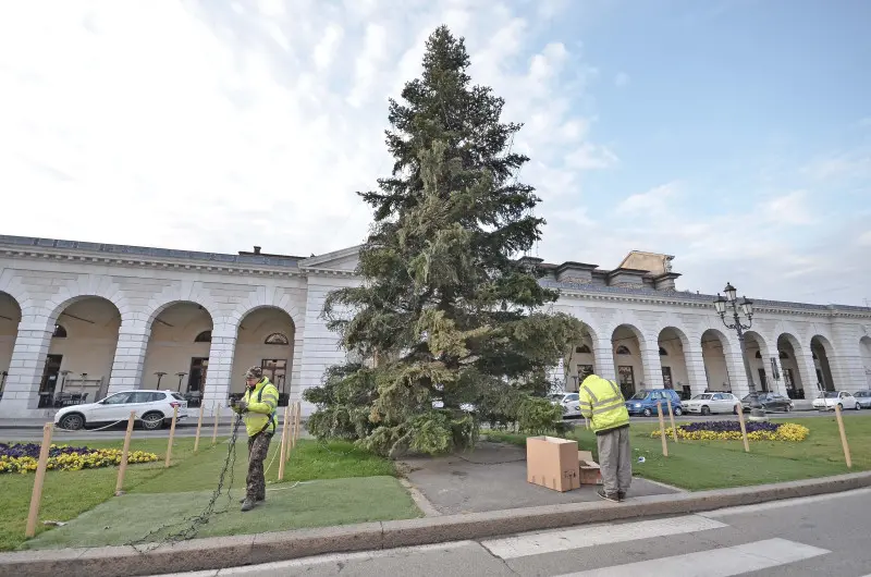 Piazzale Arnaldo, albero di Natale smantellato