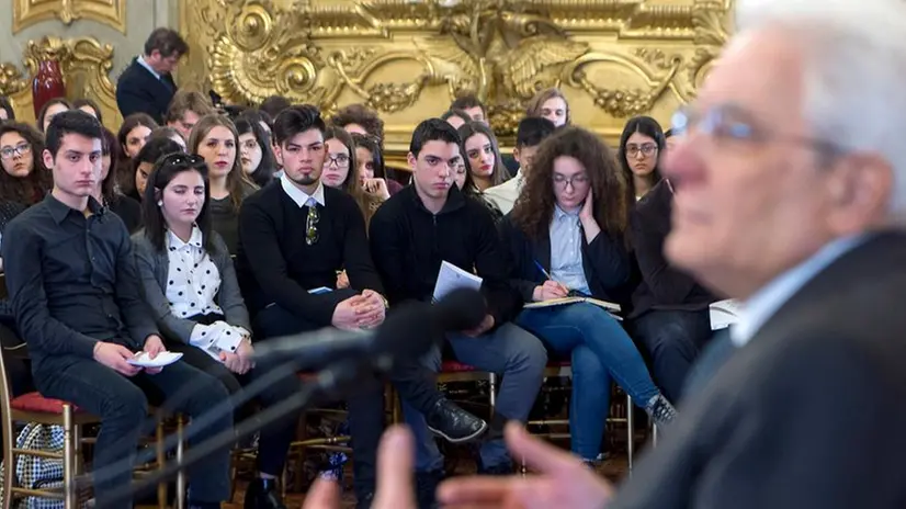 Studenti bresciani da Mattarella