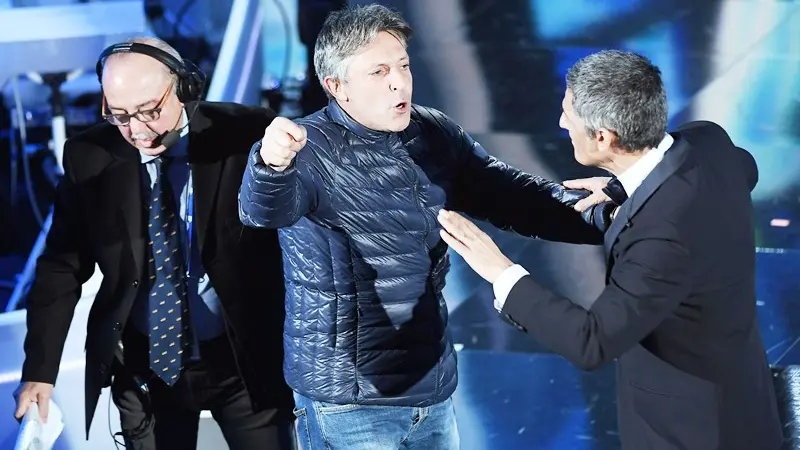 Festival di Sanremo, l'irruzione sul palco dell'Ariston