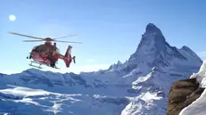 Un elicottero dei soccorsi svizzeri della Air Zermatt (foto: blog.zermatt.ch)