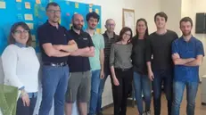 Il gruppo. Delbono e Melchiori con i loro collaboratori