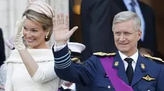 Re Filippo del Belgio e la regina Matilde - Foto Ansa © www.giornaledibrescia.it