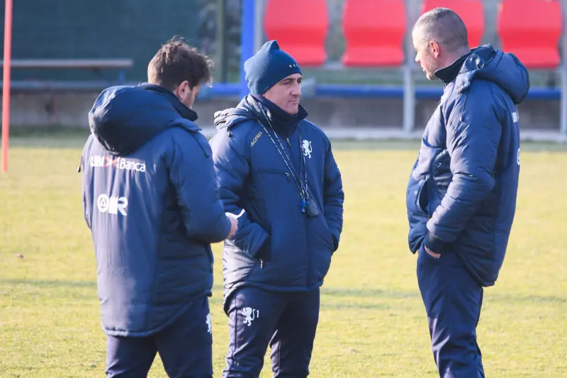 Al San Filippo l'allenamento del Brescia con Curcio