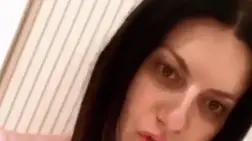 Laura Pausini in un frame del videomessaggio