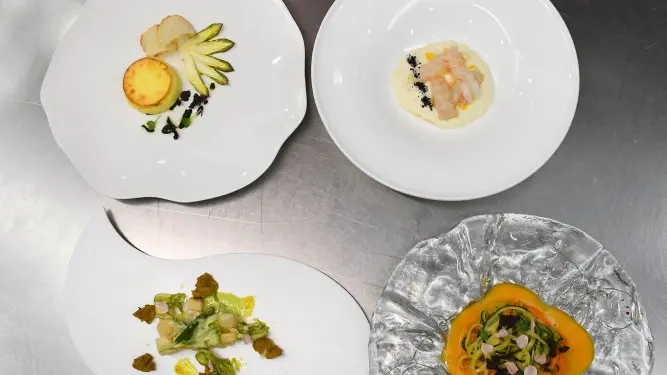 Serata in Cast alimenti per l'ultima lezione di Chef