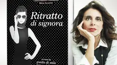 L'autrice con il libro «Ritratto di signora» - © www.giornaledibrescia.it