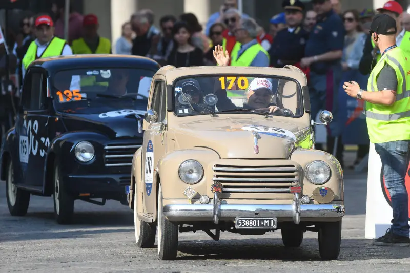 Mille Miglia, che colpo d'occhio a Piacenza