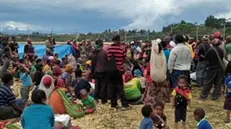 Gli sfollati dopo il sisma
