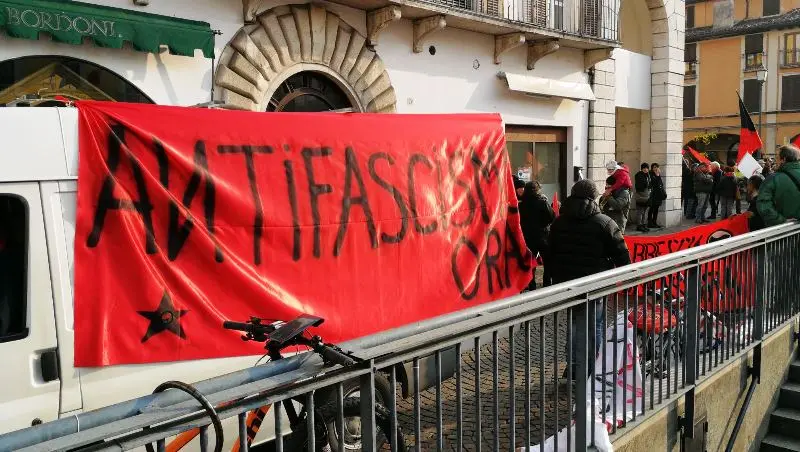 Manifestazione antifascista in centro storico