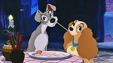 Un'immagine dal famoso cartone Disney «Lilli e il vagabondo»