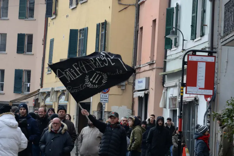 Manifestazione antifascista stamane in centro