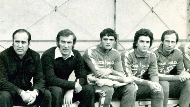 Da sinistra, Angelillo con Saleri, Altobelli e Beccalossi