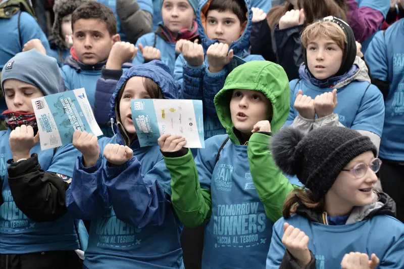 I piccoli di corsa per la Tomorrow Runners