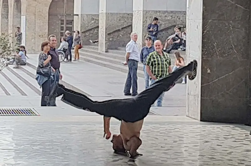 Break dance al Quadriportico di piazza Vittoria