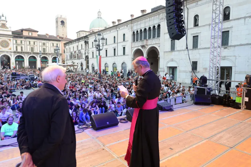 I giovani riuniti a Brescia