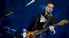Guy Berryman, bassista dei Coldplay - Foto Ansa/Epa/Amelia Luz