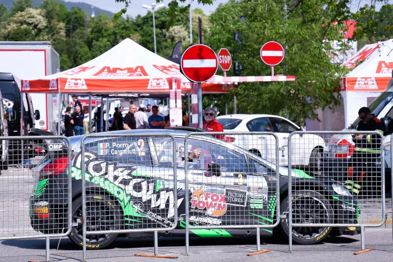 Il parco assistenza del Rally 1000 Miglia