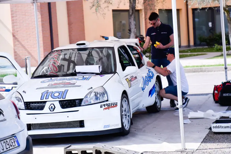 Il parco assistenza del Rally 1000 Miglia