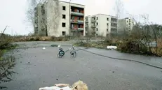 Solnechny, una città abbandonata nei pressi dell'impianto di Chernobyl - Foto Ansa/Epa Victor Drachev