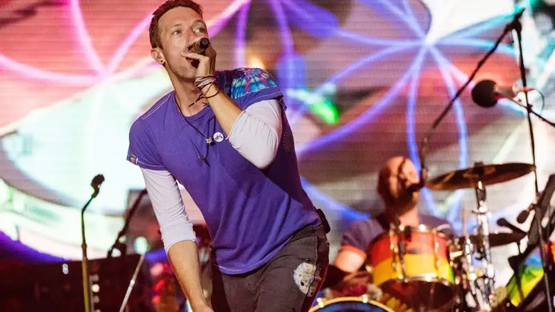 Chris Martin, voce e leader dei Coldplay - Foto Ansa © www.giornaledibrescia.it