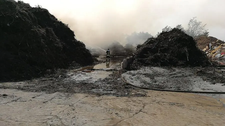 L'incendio nelle campagne di Rudiano