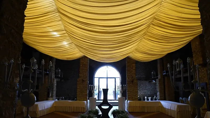 Il salone del Carlo Magno dove verrà ospitata la cena conclusiva di Chef per una notte - Foto Reporter © www.giornaledibrescia.it