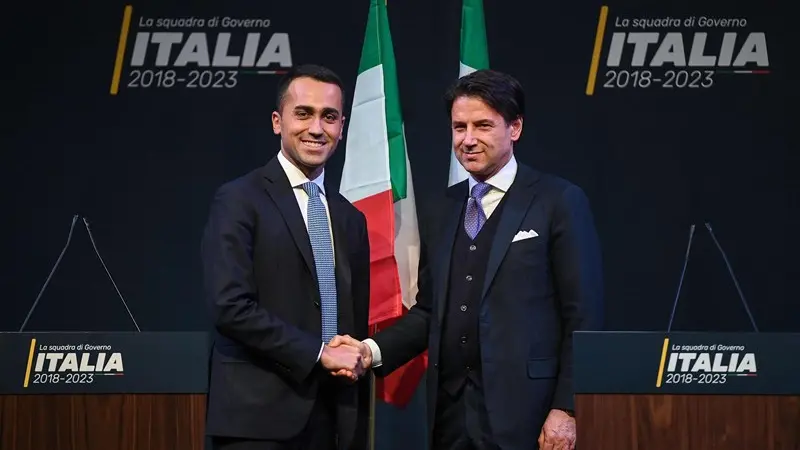 Luigi Di Maio e Giuseppe Conte - Foto Ansa/Alessandro Di Meo