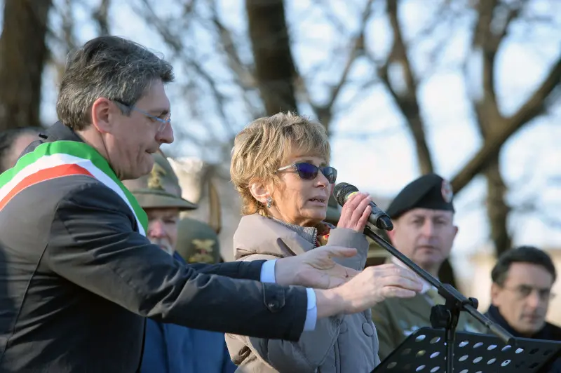 La cerimonia di intitolazione di Campo Marte