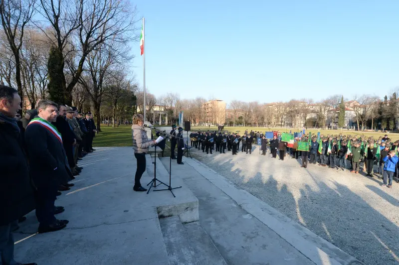 La cerimonia di intitolazione di Campo Marte