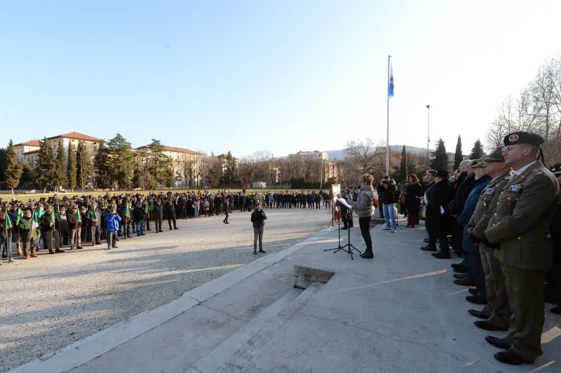 La cerimonia di intitolazione di Campo Marte