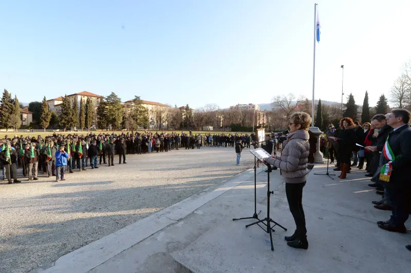 La cerimonia di intitolazione di Campo Marte