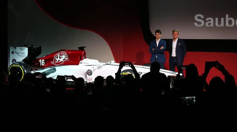 La presentazione dell'Alfa Romeo in Formula 1