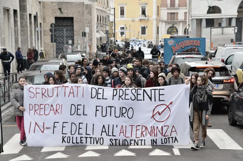 La protesta degli studenti