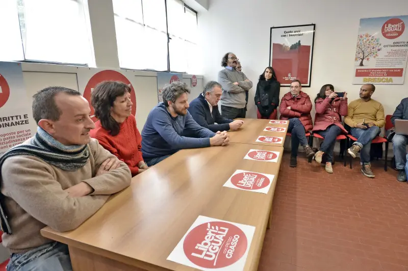 L'inaugurazione della sede di Liberi e Uguali