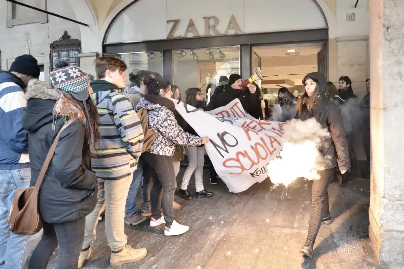 La protesta degli studenti