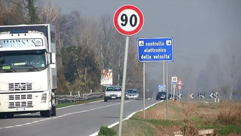 Il tratto della Statale 343 Asolana teatro dell'incidente