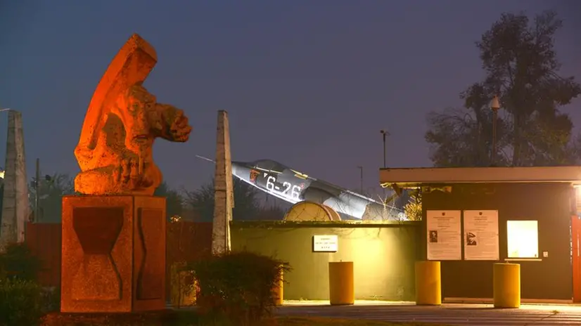 Il monumento illuminato