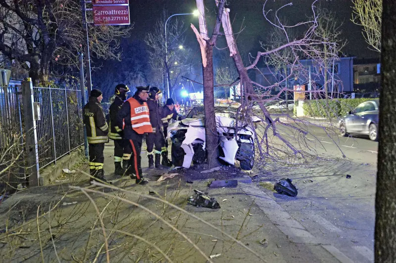Incidente nella notte a Gussago