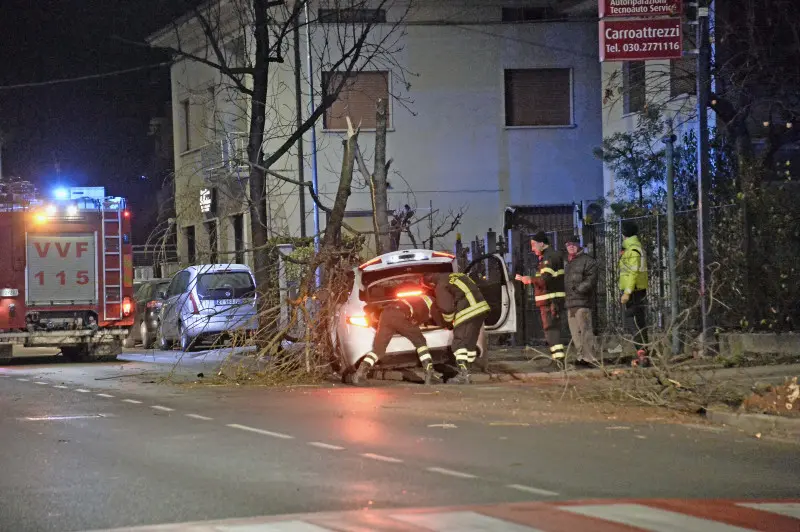 Incidente nella notte a Gussago