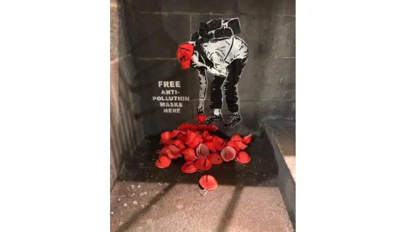 L'opera di FUTURE? in via X Giornate